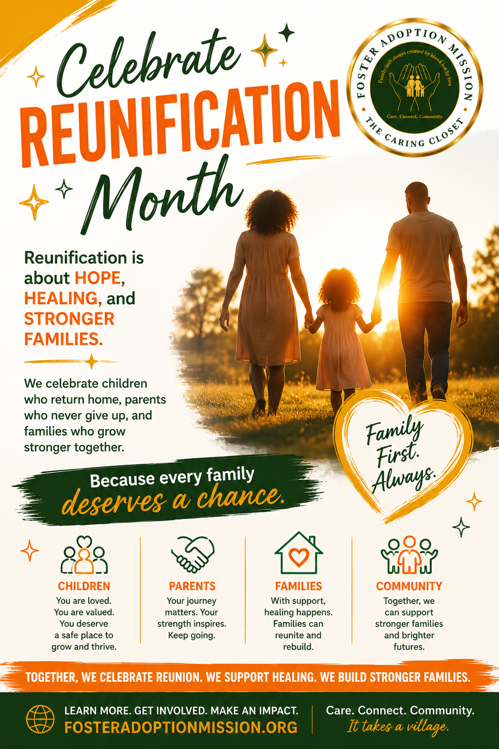 National Reunification Month Flyer